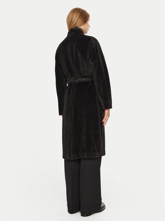Marella Marella Cappotto di lana Ofanto 2423016112 Nero Regular Fit