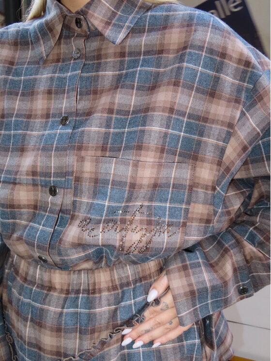 Magda Matyja Magda Matyja Koszula ALABAMA SHIRT Brązowy Overshirt Fit