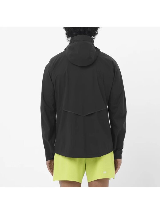 Salomon Salomon Kurtka do biegania BONATTI WATERPROOF JKT M Czarny Regular Fit