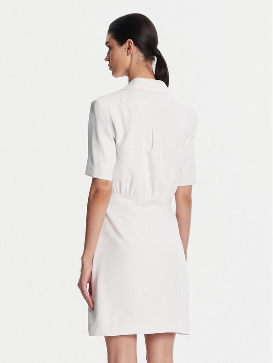 Fracomina Fracomina Coctailkleid FS25SD1001W47601 Weiß Regular Fit