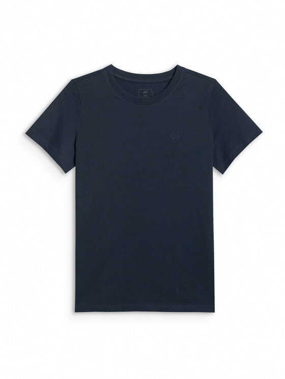4F 4F T-Shirt BASIC+ Granatowy Oversize