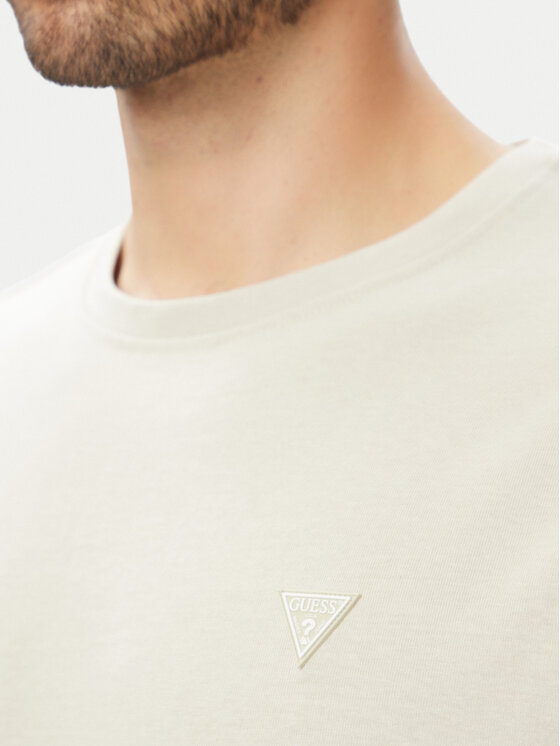 Guess Guess T-krekls M4YI0A KCCM1 Bēšs Regular Fit