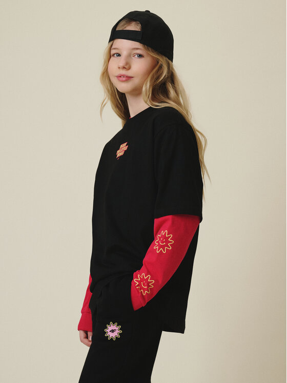 4F 4F T-Shirt MOVE OUTSIDE Czarny Loose Fit