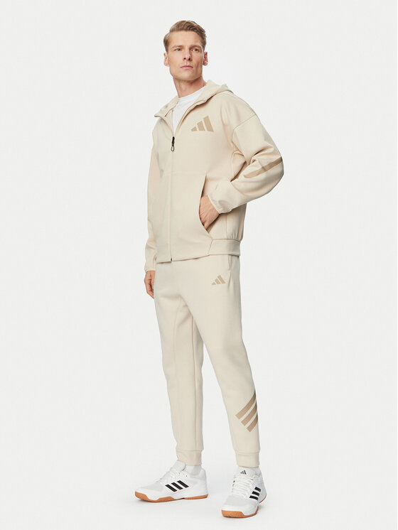 adidas adidas Pantaloni da tuta Future Icons 3-Stripes KD5206 Beige Regular Fit