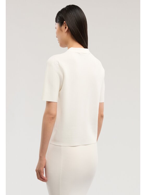 Trussardi Trussardi Sweter M7806001200N011 Biały Regular Fit