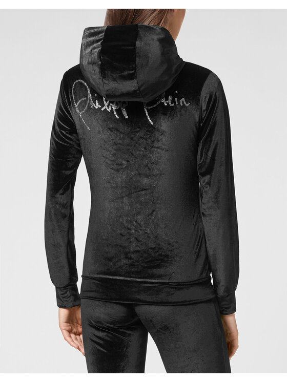 PHILIPP PLEIN PHILIPP PLEIN Súprava mikina a látkové nohavice 4633 Čierna Regular Fit