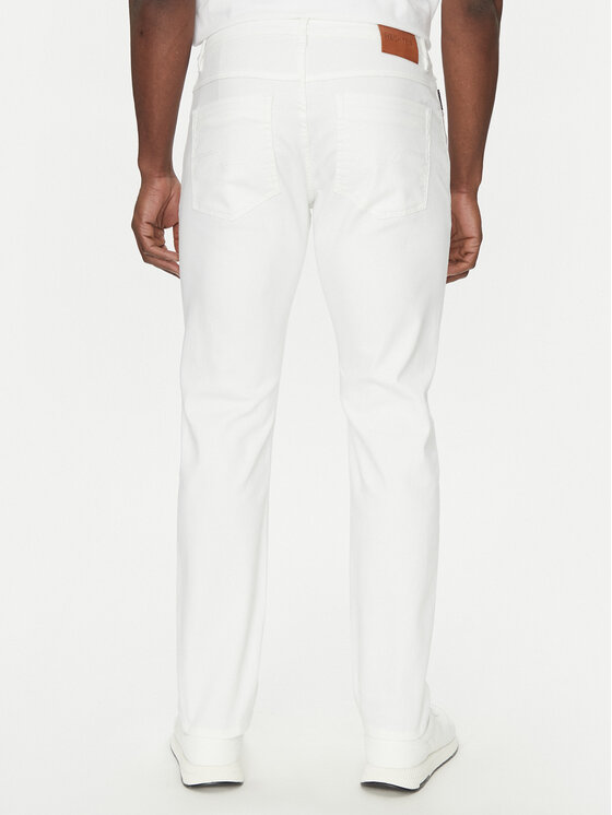 Hechter Paris Hechter Paris Jeansy 26050 151363 Biały Slim Fit