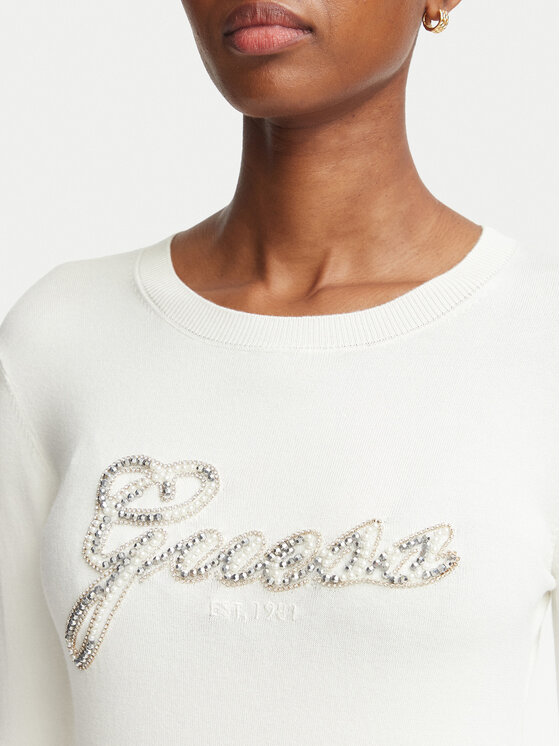 Guess Guess Svetr W6BR53 Z1454 Krémová Regular Fit