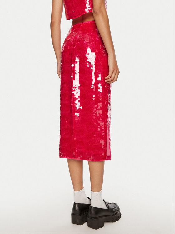 Patrizia Pepe Patrizia Pepe Φούστα midi 8G0413 A455 M513 Ροζ Regular Fit