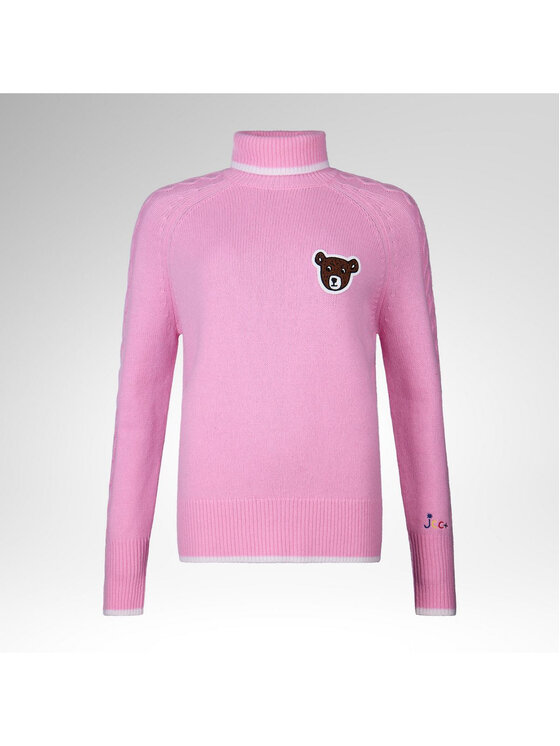 Rossignol Rossignol Golf W Jcc Graphic Turtle Neck Swea Różowy Relaxed Fit