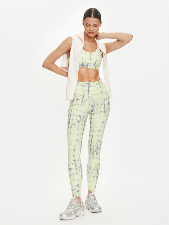 Reebok Reebok Colanți Lux Perform 100037391 Verde Slim Fit