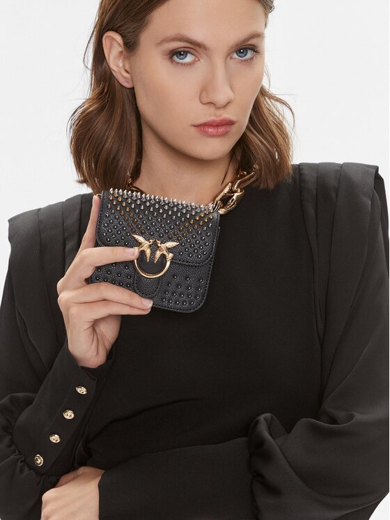 PINKO Pinko Ročna torba Love Bell Micro AI 23-24 PCPL 100049 A18K Črna