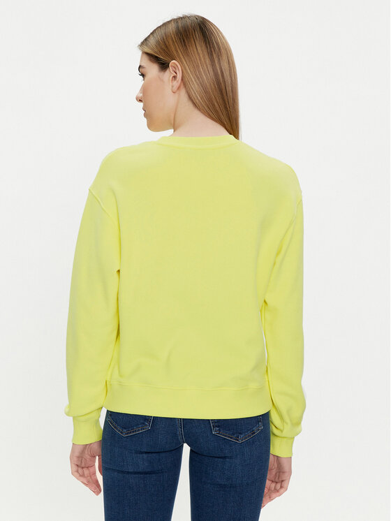 Tommy Hilfiger Tommy Hilfiger Felpa Flag WW0WW41246 Giallo Regular Fit