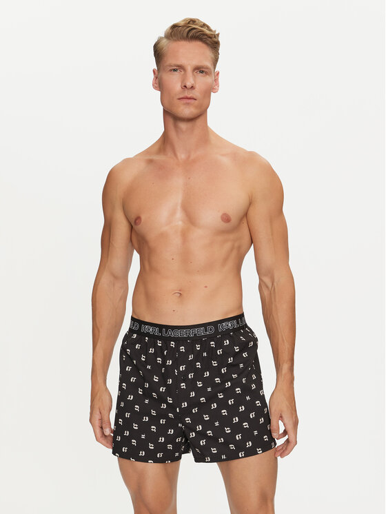 KARL LAGERFELD KARL LAGERFELD Set di 3 boxer Ikonik 2.0 246M2101 Nero