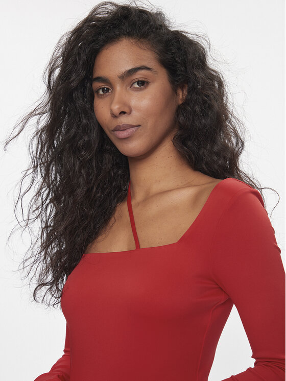 Tommy Jeans Tommy Jeans Blusa DW0DW17401 Rosso Slim Fit