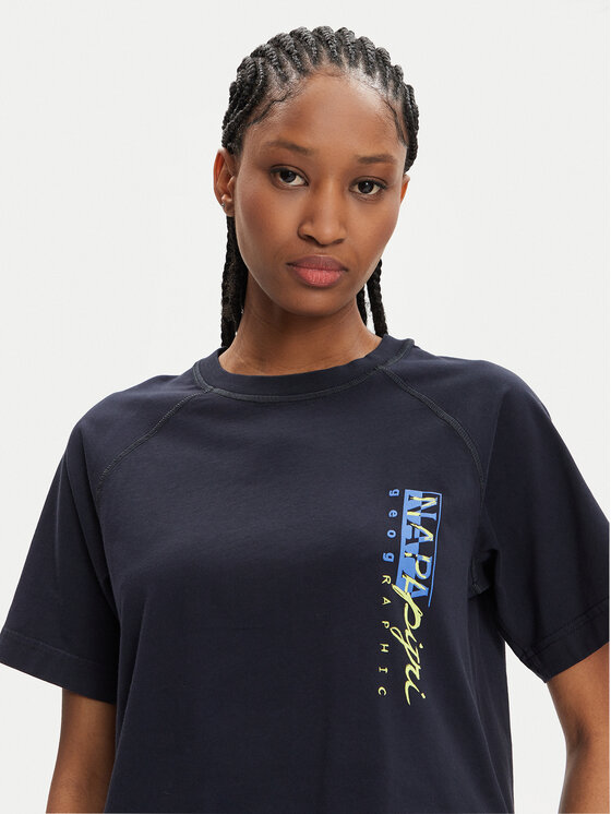 Napapijri Napapijri Футболка S-Aberdeen NP0A4HOI Cиній Regular Fit