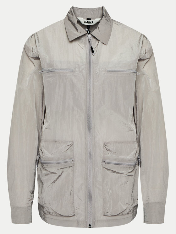 Rains Rains Koszula Kano Overshirt 19220 Szary Regular Fit