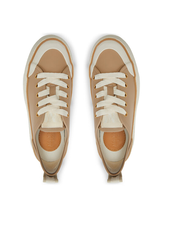 Max Mara Max Mara Trampki Prefallsneaker 2424766011 Beżowy