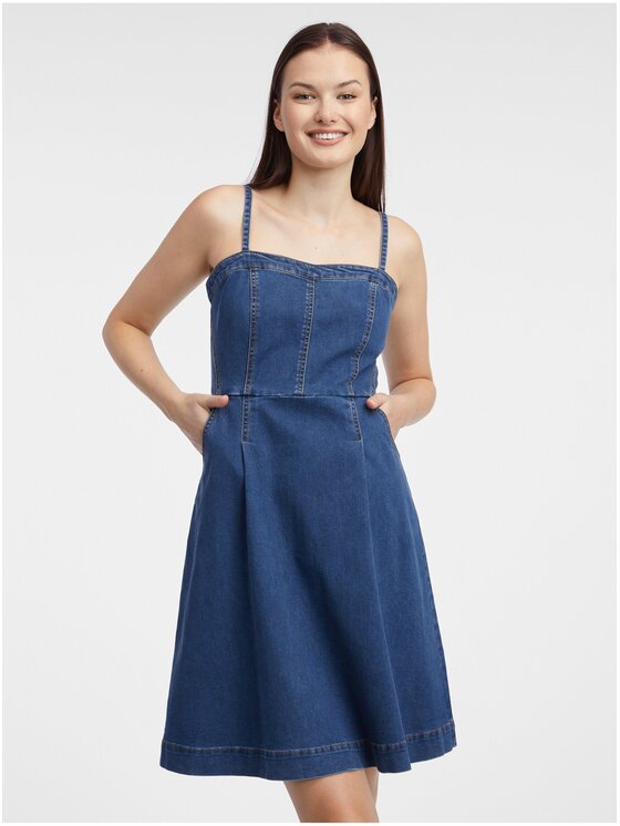 Orsay Orsay Sukienka 499020580000__42 Granatowy Regular Fit