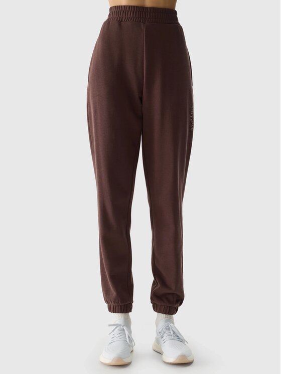 4F 4F Jogger nohavice 4FWSS24TTROF665-80S Hnedá Regular Fit