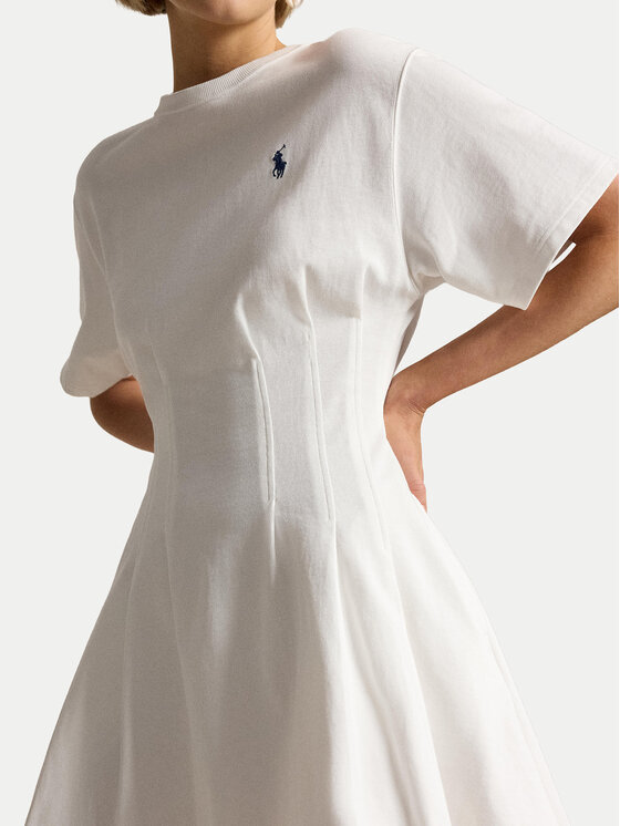 Polo Ralph Lauren Polo Ralph Lauren Igapäevane kleit 211A96342002 Valge Slim Fit