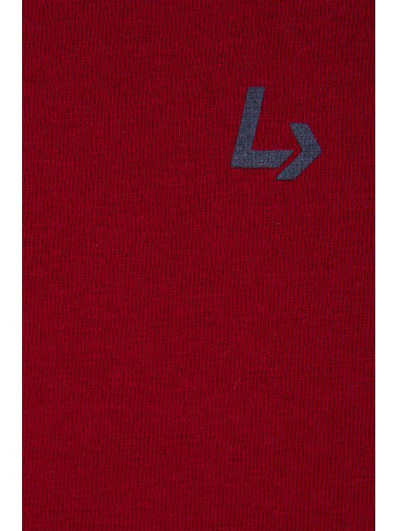 Lancerto Lancerto T-Shirt Daniel TS124121000034 Bordowy Regular Fit