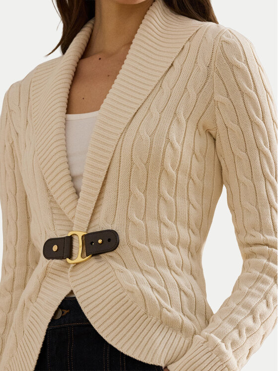 LAUREN RALPH LAUREN LAUREN RALPH LAUREN Kardigán 200P03473003 Bézs Regular Fit