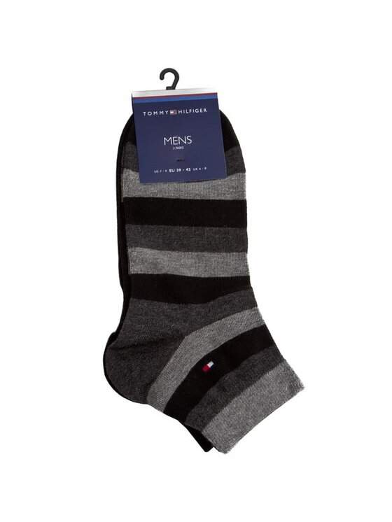 Tommy Hilfiger Tommy Hilfiger Комплект 2 чифта къси чорапи мъжки 362008001 Сив