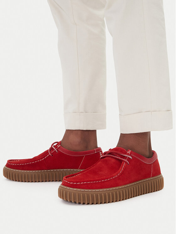 Clarks Clarks Pantofi Torhill Low 26180908 Roșu