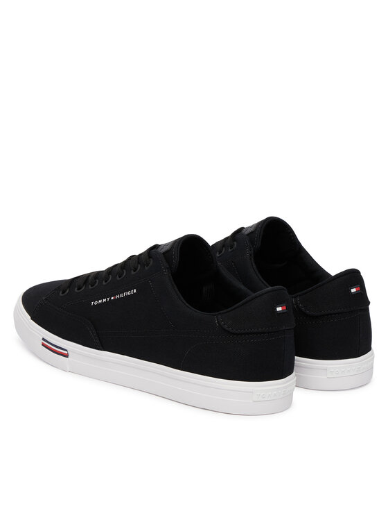 Tommy Hilfiger Tommy Hilfiger Tenisówki Vulc Core Rwb Long Lace Cvs FM0FM05813 Czarny