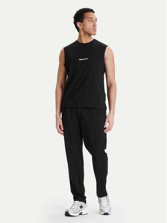 Jack & Jones Jack & Jones Tank top Norrebro Emb 12292009 Czarny Regular Fit