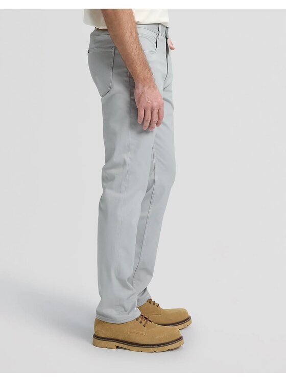 Lee Lee Spodnie materiałowe DAREN ZIP FLY Szary Regular Fit