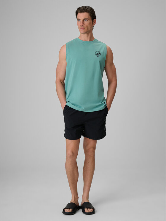 4F 4F Tank top CATCH THE WAVE Turkusowy Standard Fit