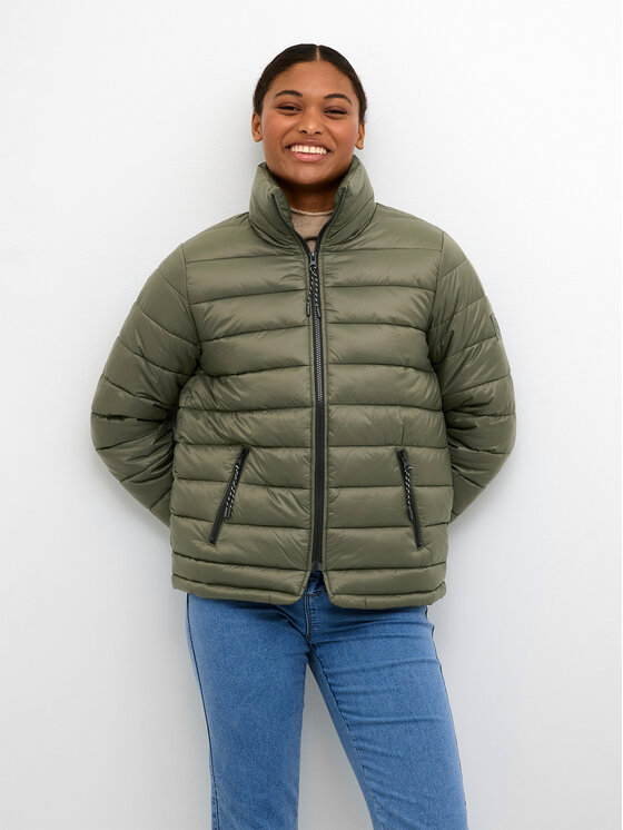 Kaffe Kaffe Преходно яке Lira 10507222 Зелен Regular Fit