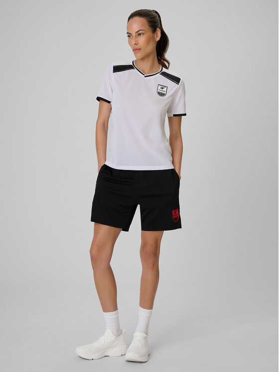 4F 4F Koszulka techniczna FOOTBALL Biały Regular Fit