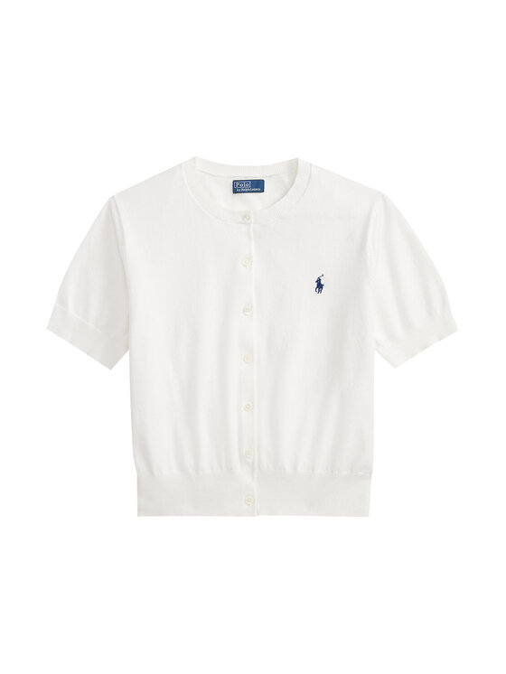 Polo Ralph Lauren Polo Ralph Lauren Kardigan 211A12718001 Bílá Regular Fit