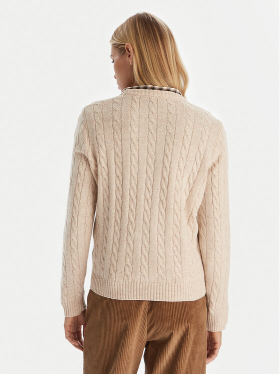 Robe di Kappa Robe di Kappa Pullover Jolie 65116CW Beige Regular Fit