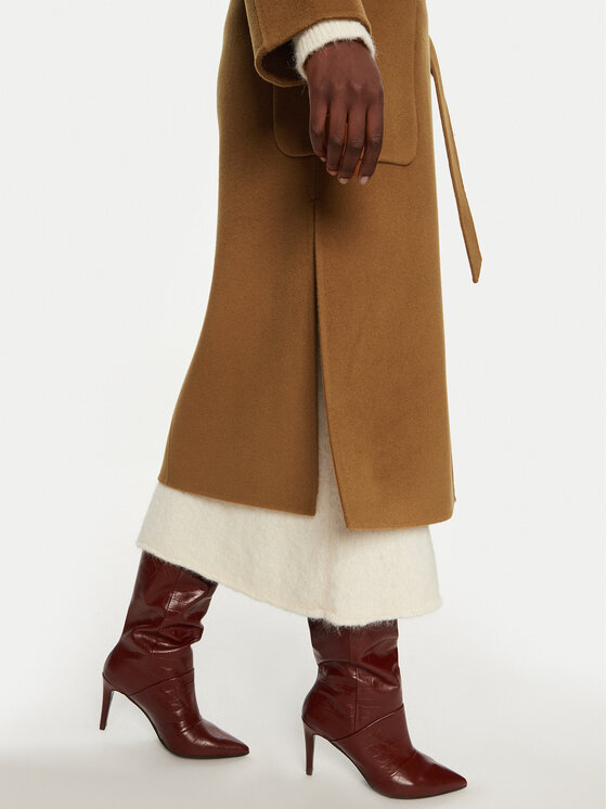 IVY OAK IVY OAK Cappotto di lana Celia IO111046 Marrone Loose Fit