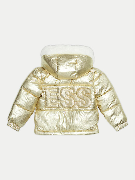 Guess Guess Пухено яке K4BL05 WEYO0 Златист Regular Fit