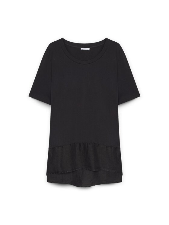 Fiorella Rubino Fiorella Rubino T-Shirt G029L008340N033 Czarny Regular Fit