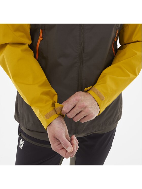 Millet Millet Kurtka przeciwdeszczowa Fitz Roy Jkt M Khaki Regular Fit