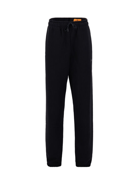Alpha Industries Alpha Industries Joggery Alpha Essentials Rubber Logo Jogger Czarny Relaxed Fit