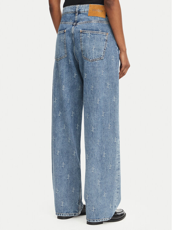 HUGO HUGO Jeansy 50567343 Niebieski Straight Leg