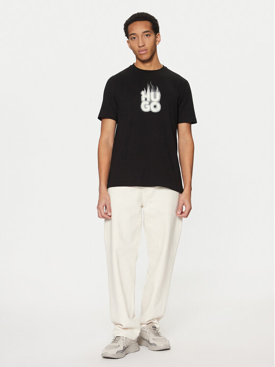 HUGO HUGO T-shirt Dalayer 50535363 Crna Regular Fit