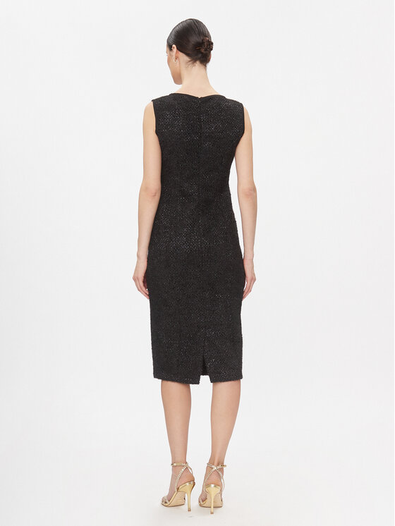 Rinascimento Rinascimento Kokteilinė suknelė CFC0116876003 Juoda Slim Fit