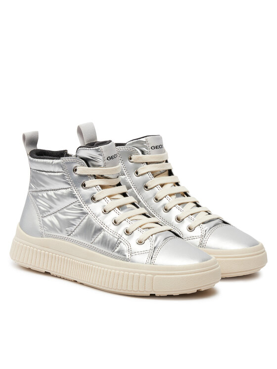 Geox Geox Laisvalaikio batai J Laquinny Girl J46M3C 0LVNF C1007 S Sidabrinė