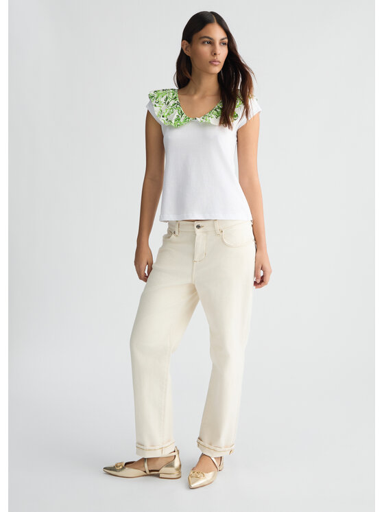 Liu Jo Liu Jo T-Shirt WA5364J6308M9538 Zielony Regular Fit