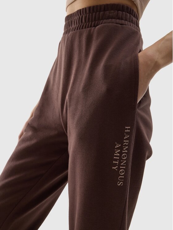 4F 4F Jogger nohavice 4FWSS24TTROF665-80S Hnedá Regular Fit