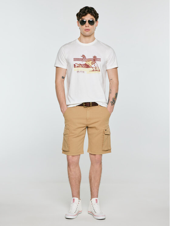BIG STAR BIG STAR T-Shirt REGGER Biały Basic Fit