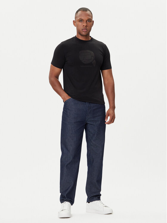 KARL LAGERFELD KARL LAGERFELD T-shirt 755032 554221 Crna Regular Fit